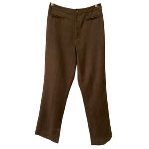 Harold’s Women’s Dark Brown Trouser Pants US 6 Straight Leg Academia Preppy FLAW